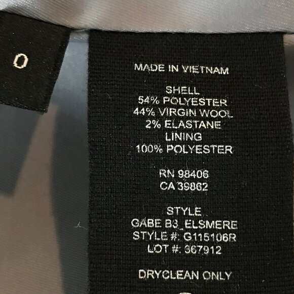 Theory Grey One Button Two Front Pockets Blazer Size 0 - Picture 7 of 7